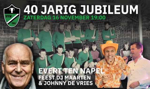 40 jarig jubileum op 16 november