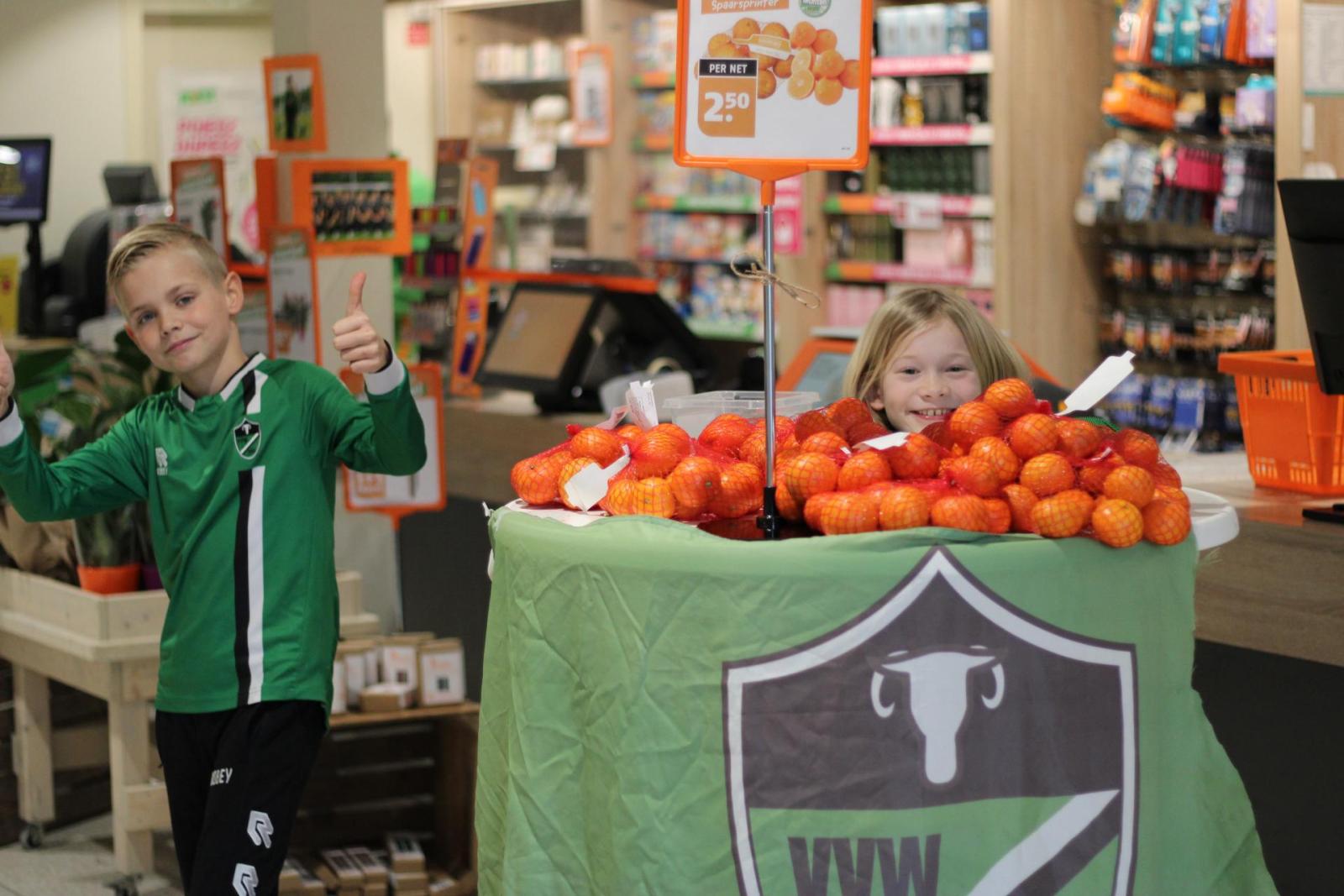 Jeugdspelers afgelopen zaterdag in actie in Poiesz Bakkeveen