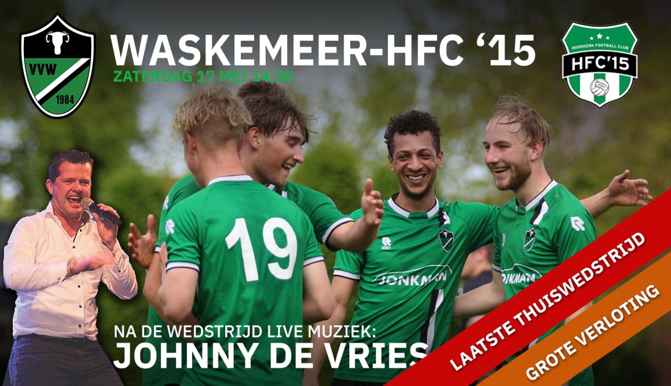 Laatste thuiswedstrijd van het seizoen met Johnny de Vries!