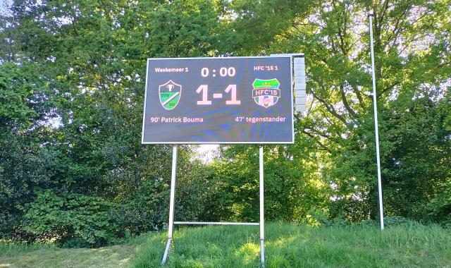 Waskemeer remiseert met HFC'15