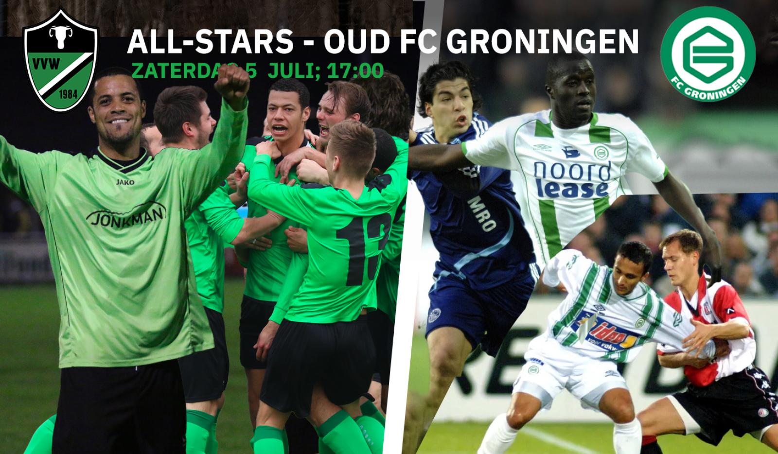 Oud FC Groningen reist met sterke selectie af naar Waskemeer