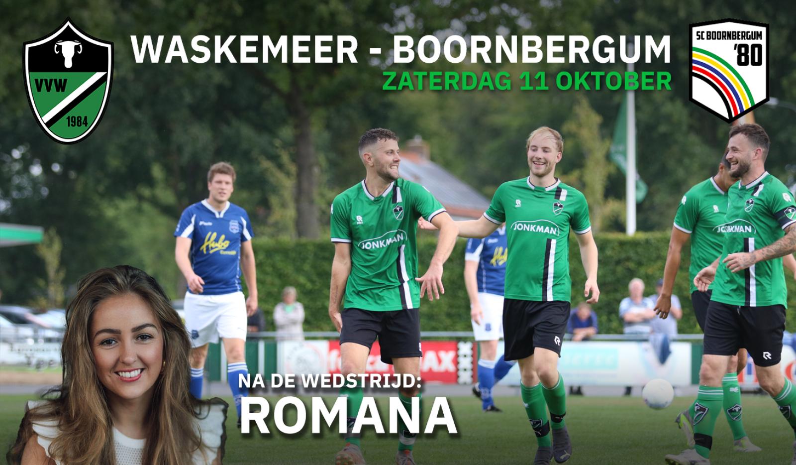 Waskemeer ontvangt Boornbergum, na afloop live muziek!