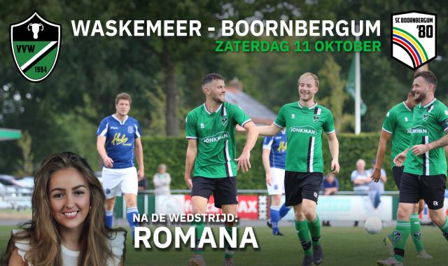 Waskemeer ontvangt Boornbergum, na afloop live muziek!