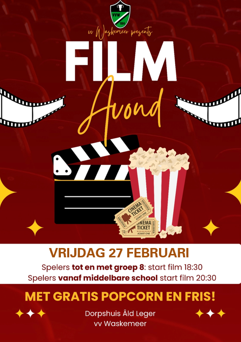 Filmavond jeugd vvWaskemeer