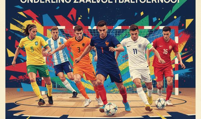 Unieke gebeurtenis: Onderling zaalvoetbaltoernooi in toernooivorm met 24 teams!