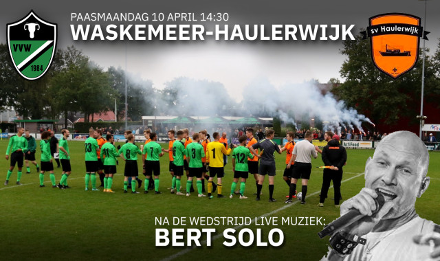 Bijzondere derby Waskemeer – Haulerwijk op paasmaandag