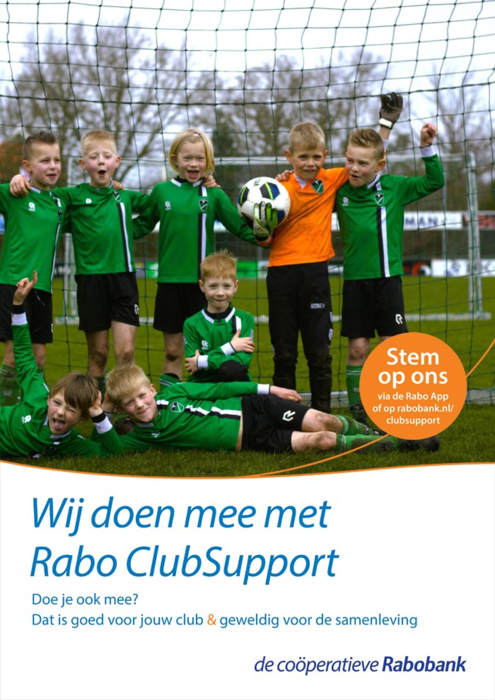 Breng uw stem uit tijdens de Rabo clubsupport actie